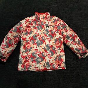 Phibee Camouflage Pattern ski snowboard girls Jacket missing  hood